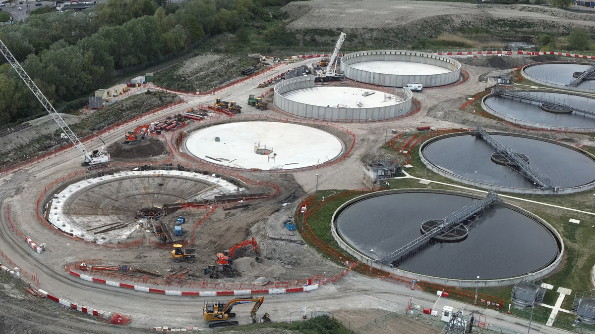 New 45m diameter FSTs under construction - Courtesy of Laing O’Rourke