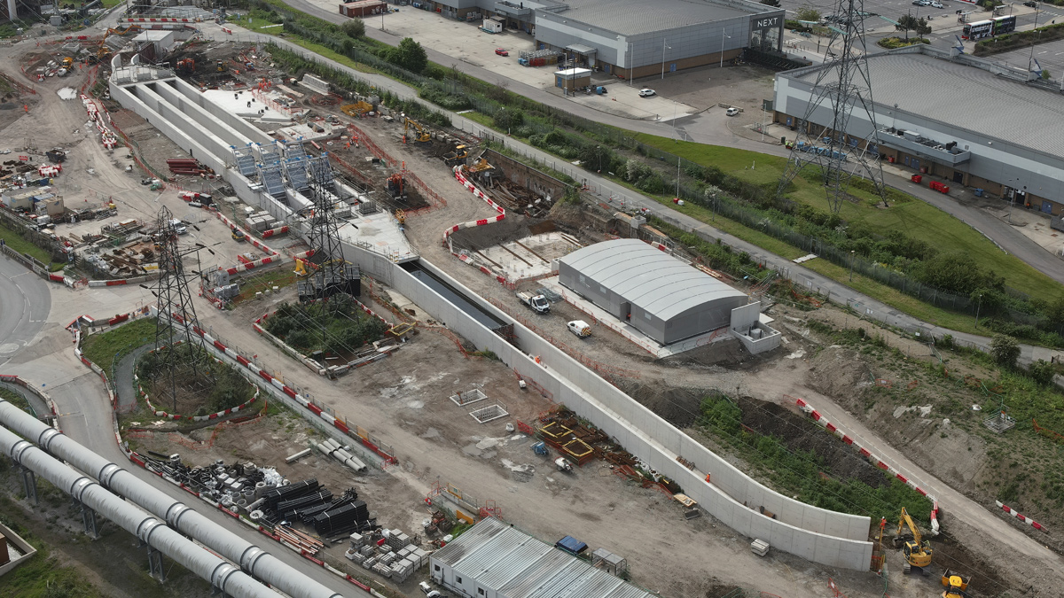 New inlet works under construction - Courtesy of Laing O’Rourke