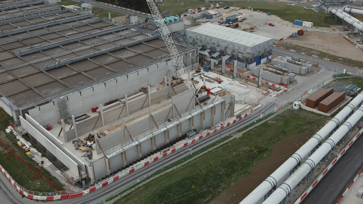 ASP4 South Tank twin wall under construction - Courtesy of Laing O’Rourke