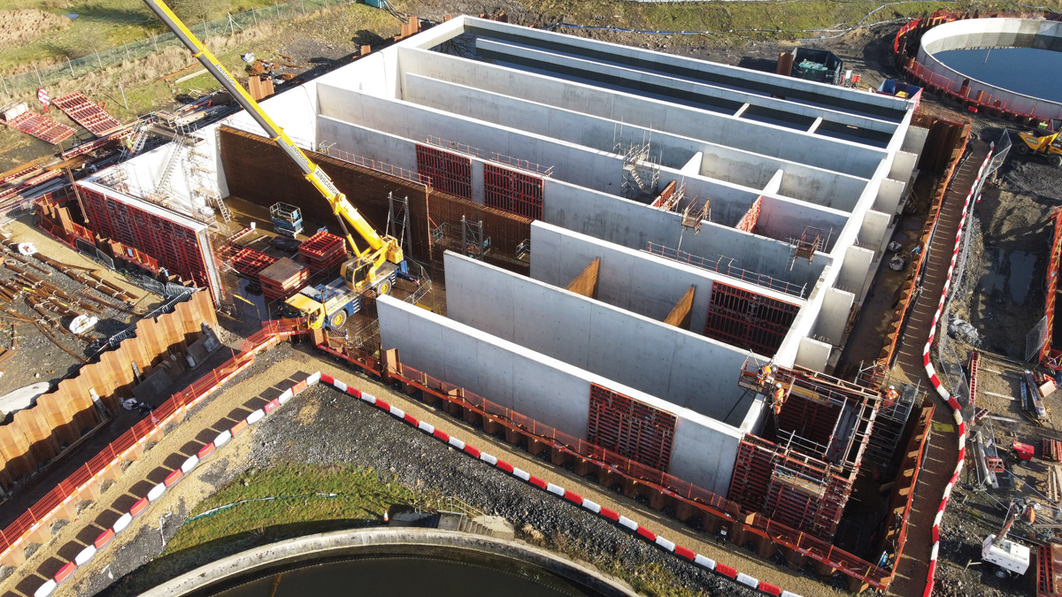 ASP under construction - Courtesy of United Utilities