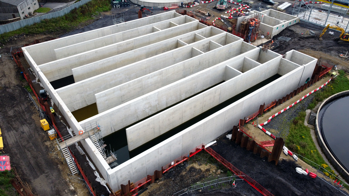 ASP constructed and water tested - Courtesy of United Utilities