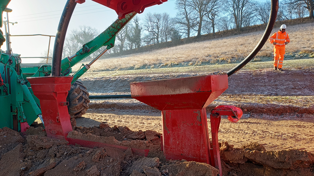 The pipe plough - Courtesy of MMB