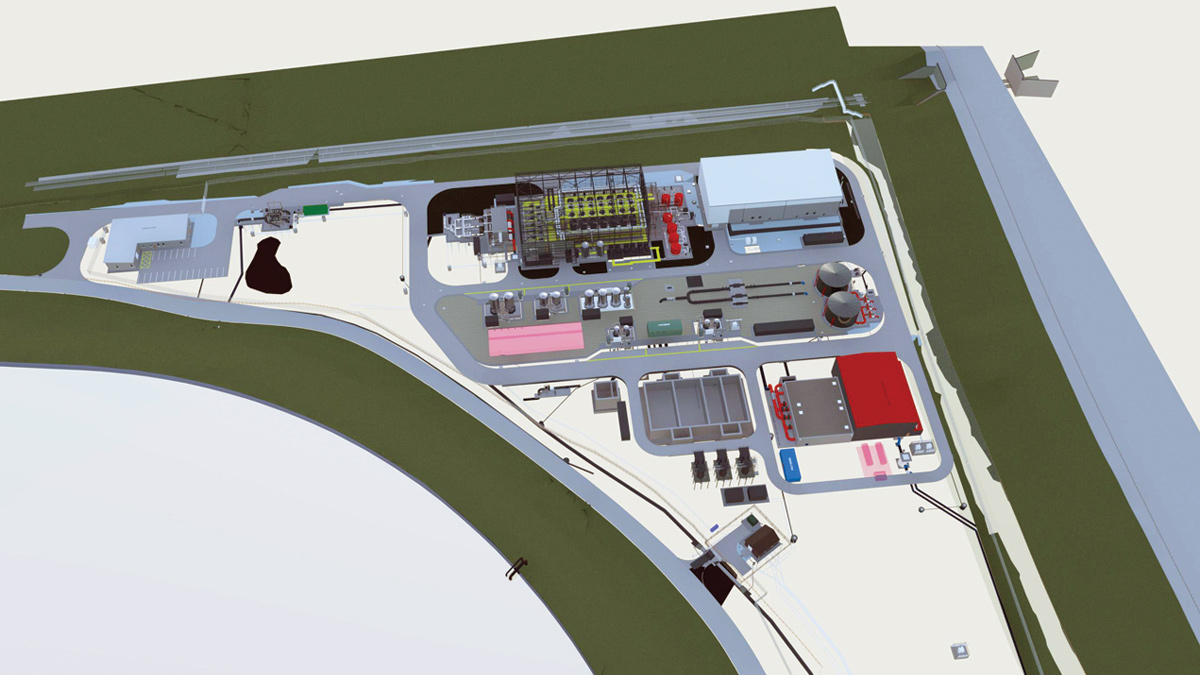Witches Oak WTW 3D site layout - Courtesy of Severn Trent & MWH Treatment