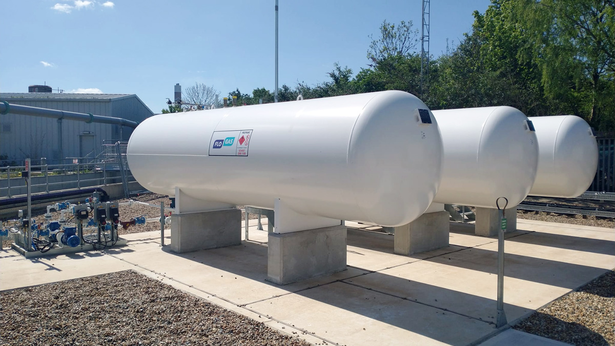 Propane tanks - Courtesy of SGN Commercial Ltd