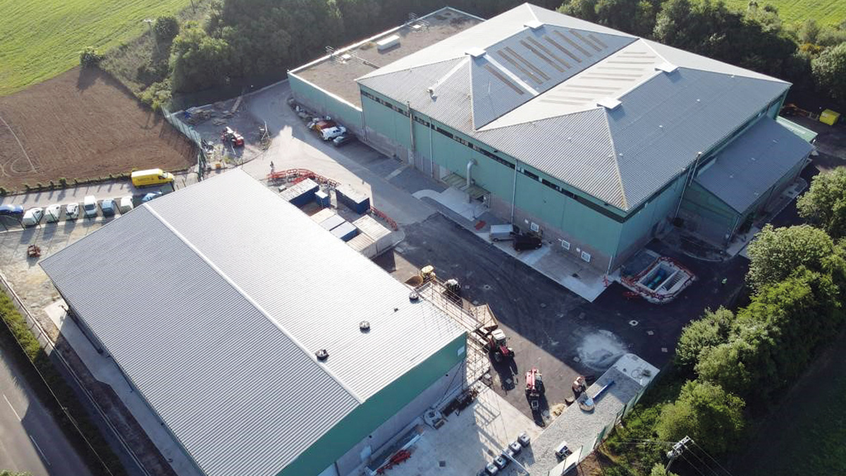 New building alongside existing works - Courtesy of DLG Water