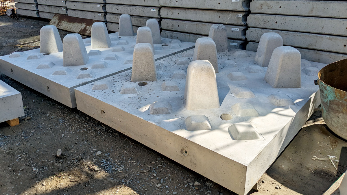Precast fish pass tiles - Courtesy of Craven Concrete Ltd