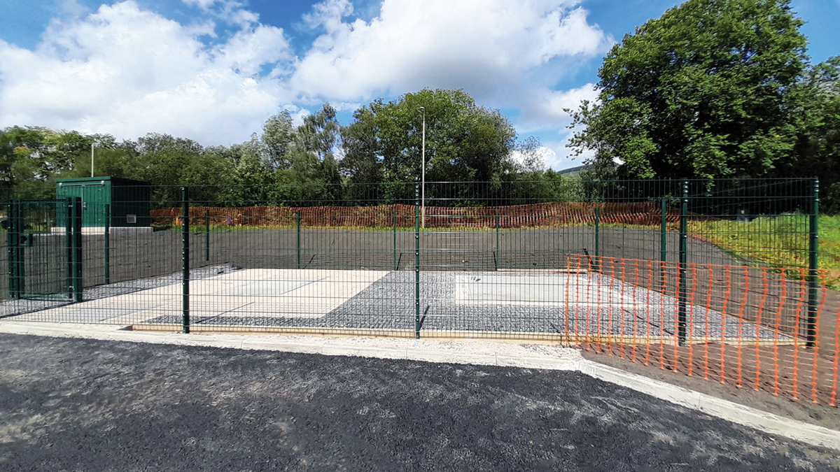 The completed shaft cover and hardstanding area - Courtesy of envolve infrastructure