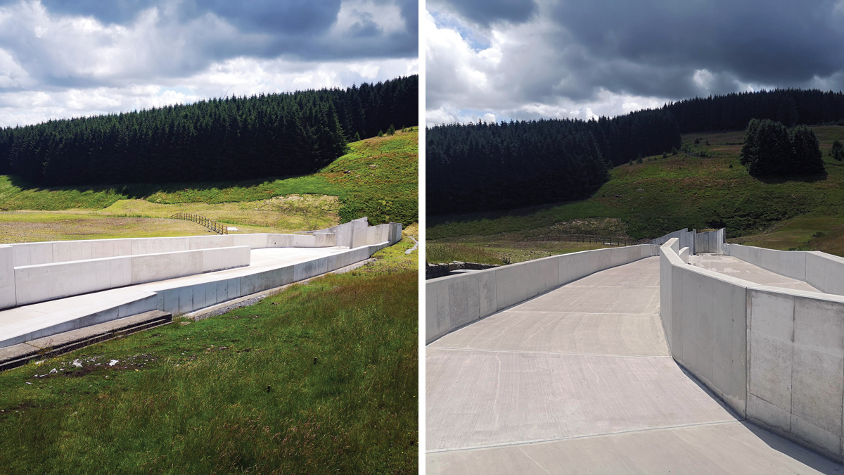 The finished spillway - Courtesy of MMB