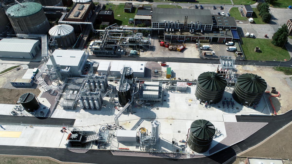 Aerial view of the completed THP area - Courtesy of MMB