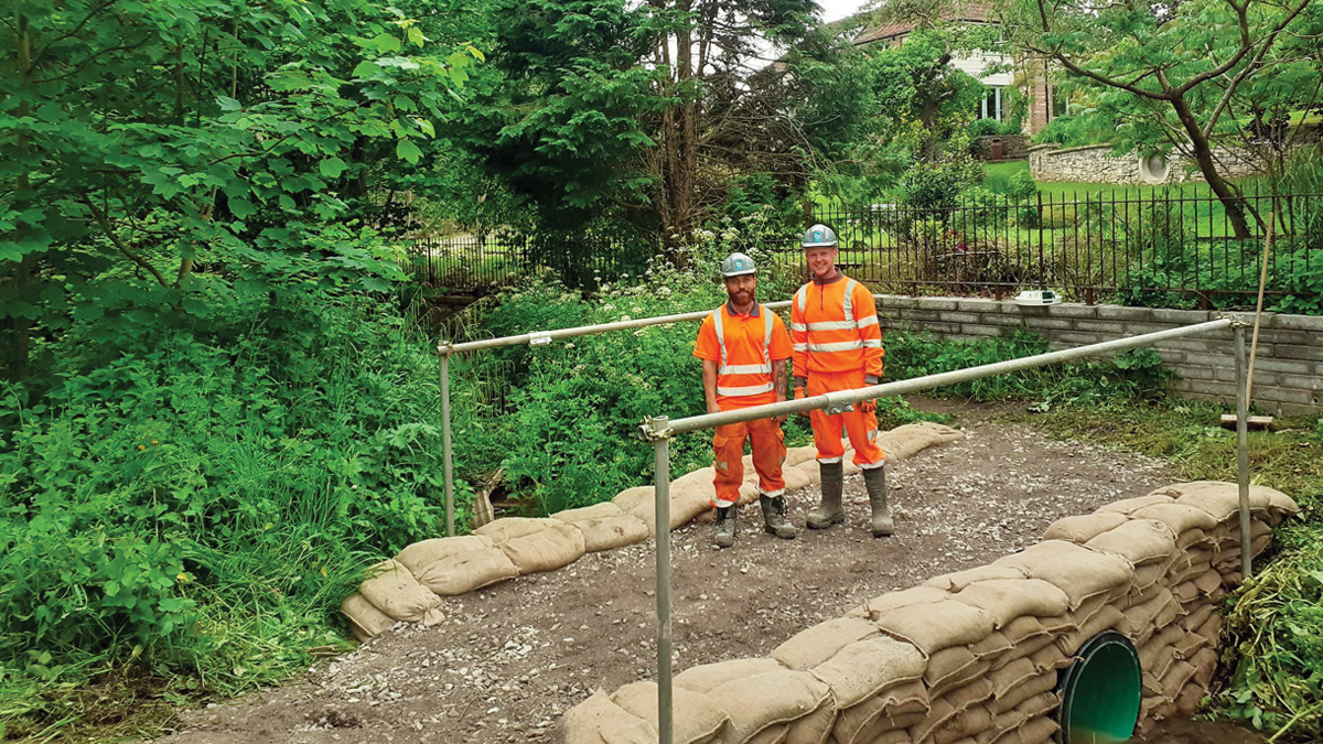 The delivery team, presenting the ‘Jubilee Bridge’ to St Cuthberts Parish Council - Courtesy of envolve infrastructure