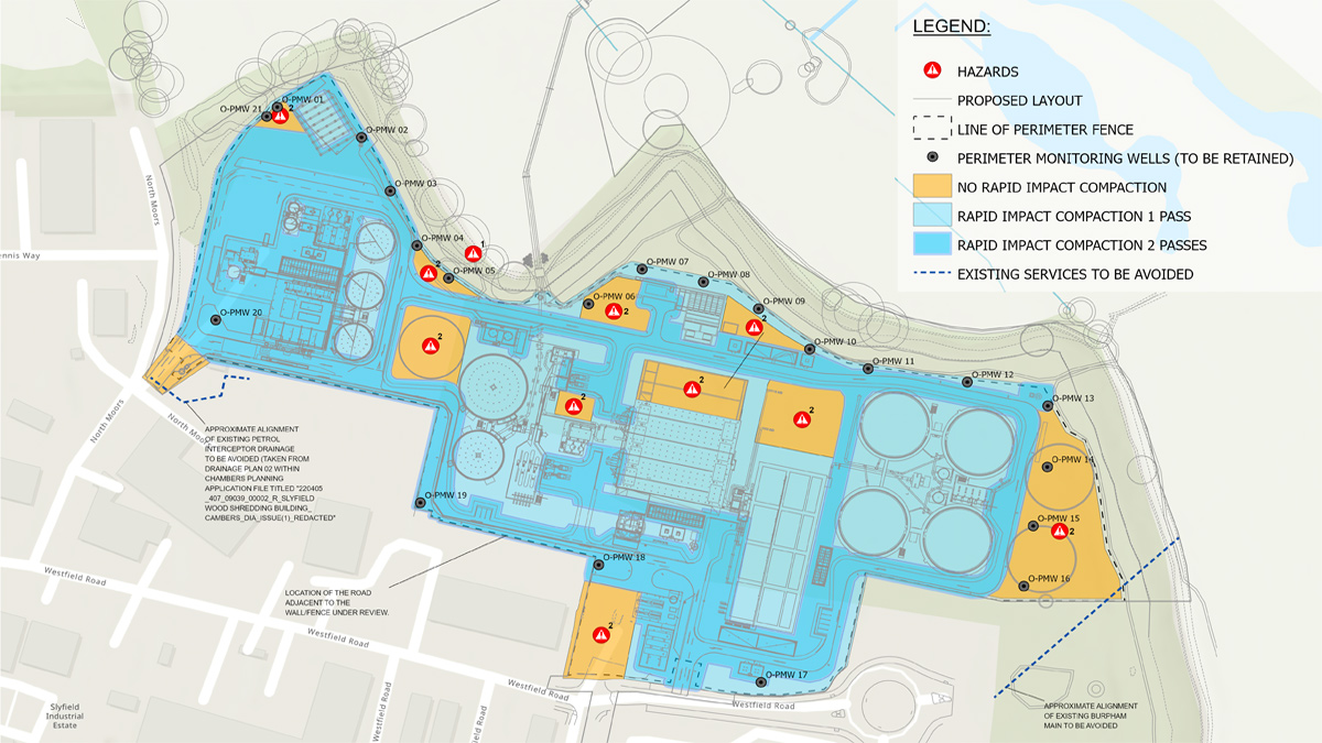 RIC 1 and 2 pass areas - Courtesy of BAM Enpure Ltd JV