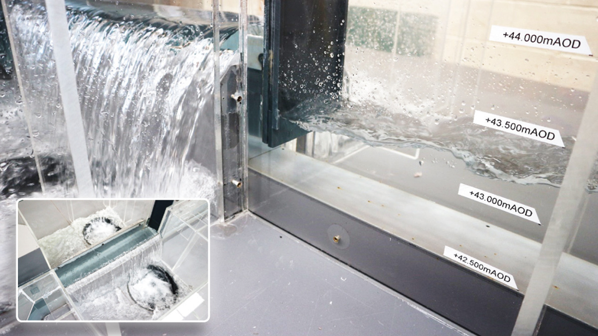 Storm overflow physical models - Courtesy of Hydrotec Consultants Ltd