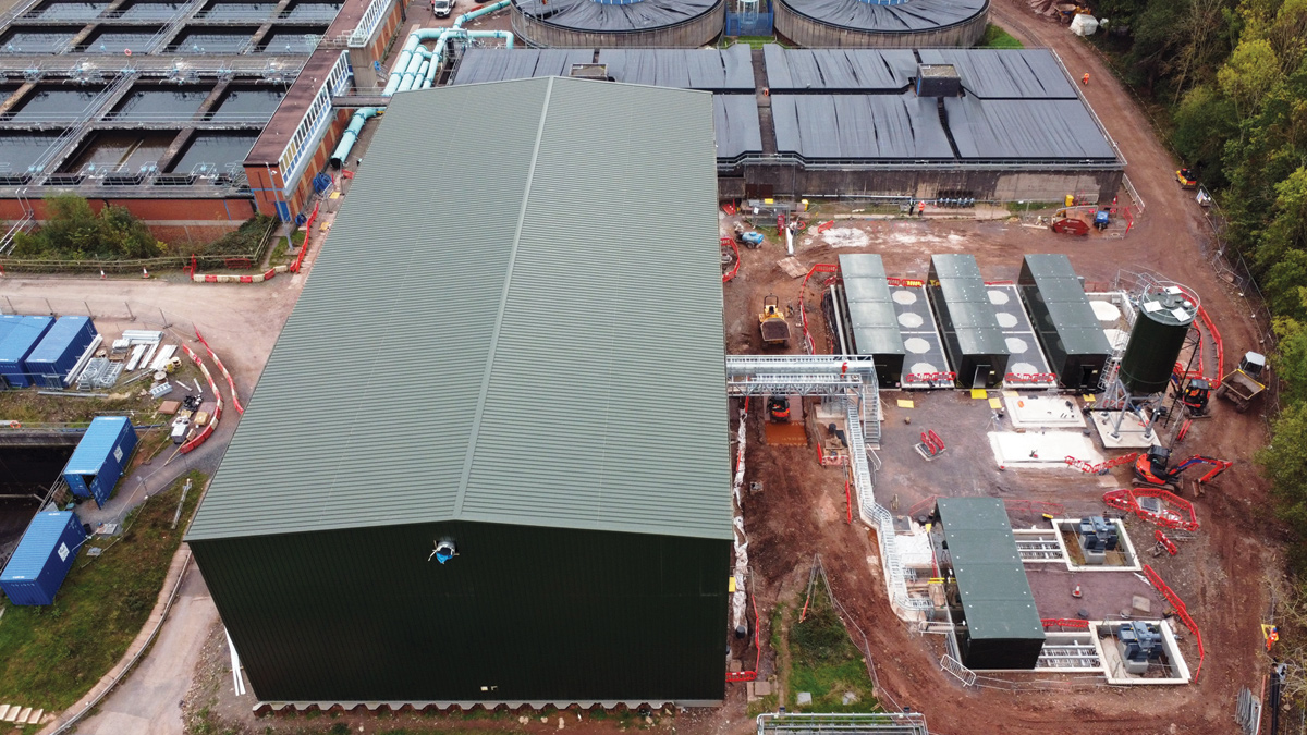 Progress at Hampton Loade CeraMac® membrane plant (October 2023) - Courtesy of Ross-shire Engineering