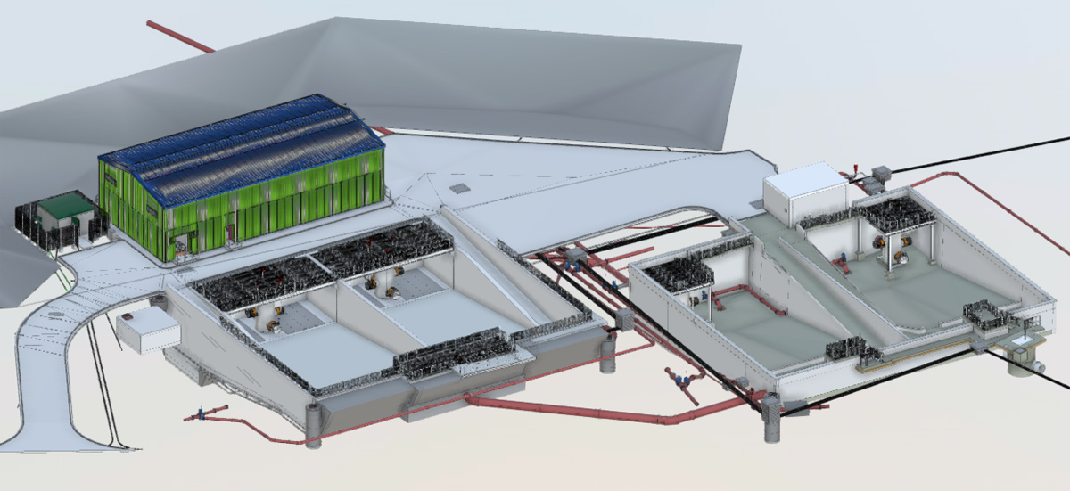 3D model of the whole works - Courtesy of TES Group