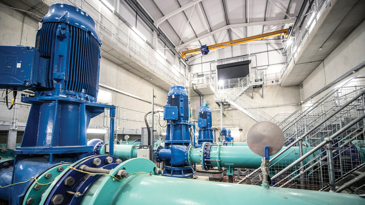 Installed new pumps and gantry crane - Courtesy of Essex & Suffok Water