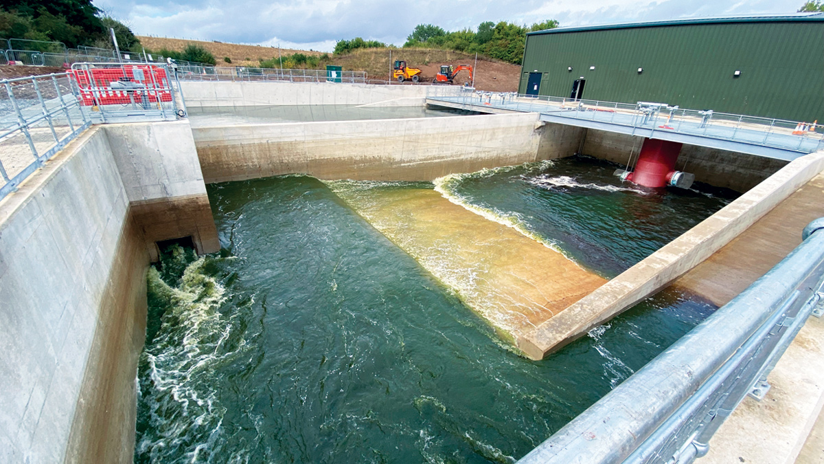 New tanks during commissioning - Courtesy of Essex & Suffolk Water