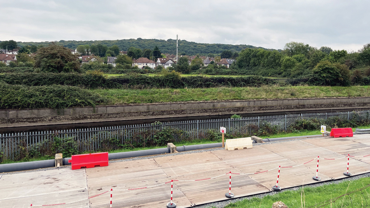 Finished installation of the track matting - Courtesy of MWH Treatment