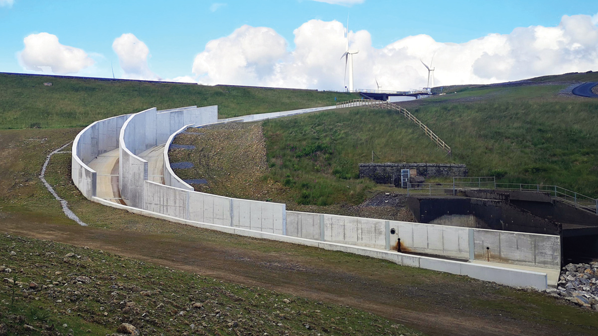 Finished spillway - Courtesy of MMB