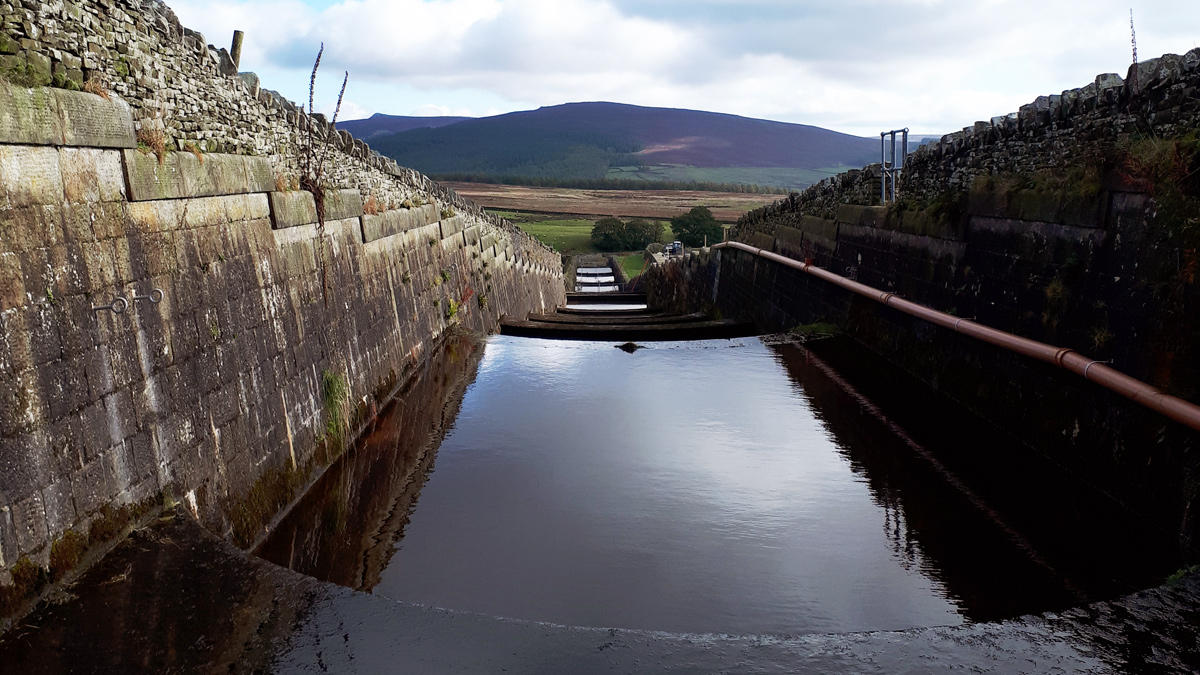 The original spillway channel - Courtesy of MMB