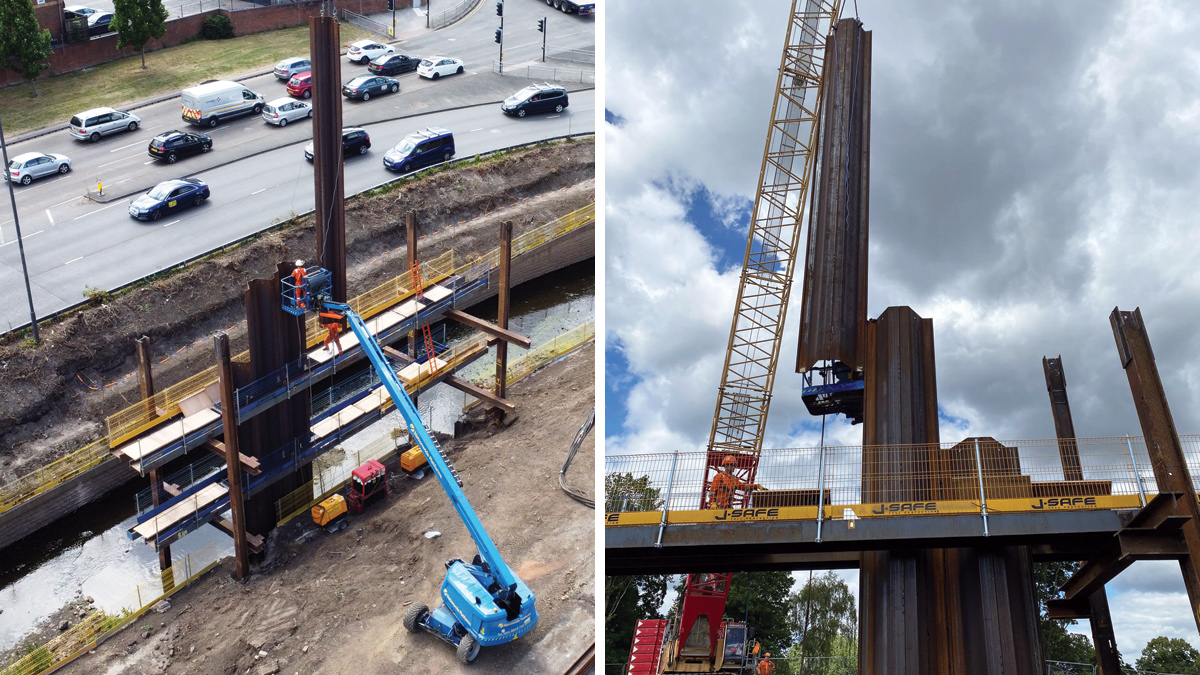 Pile installation methods suit ecology and service locations - Courtesy of JBA-Bentley