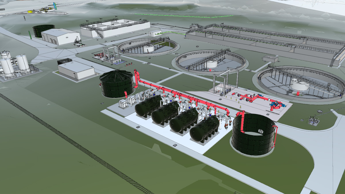 Newthorpe STW extension Revit model - Courtesy of MMB