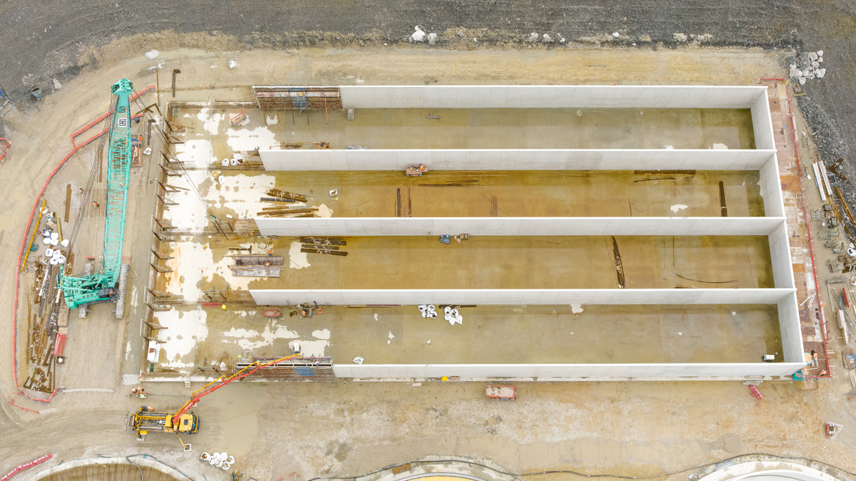 ASP Tank construction (July 2023) - Courtesy of Mott MacDonald Bentley