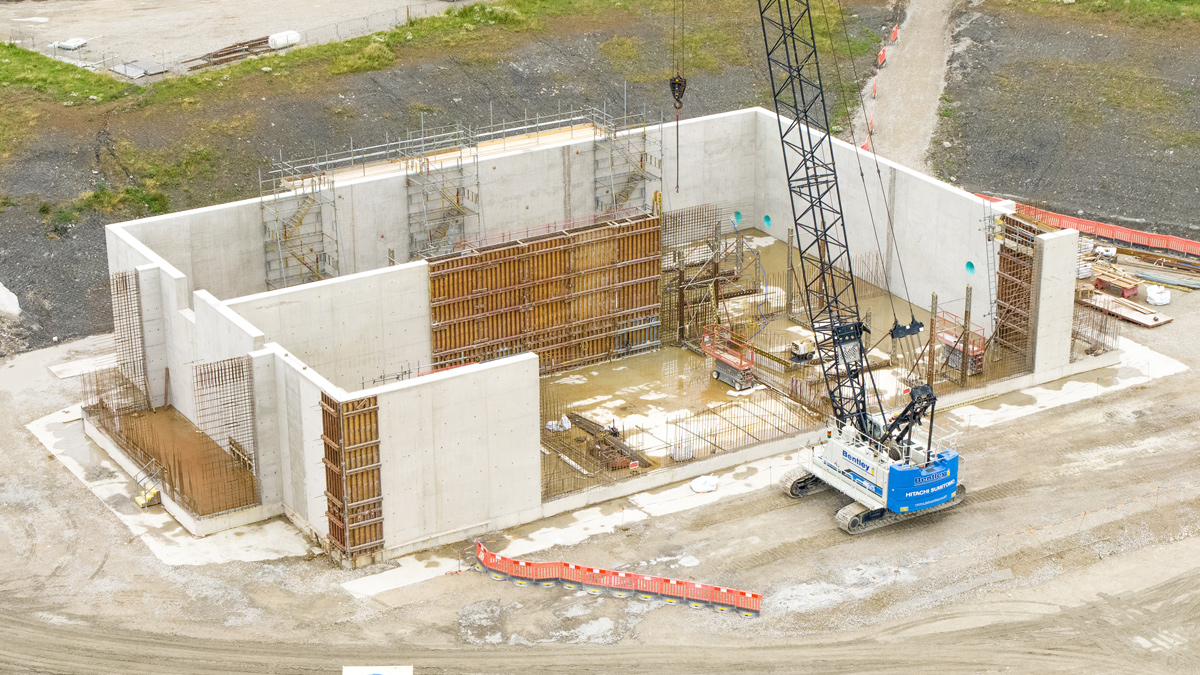 Anaerobic & anoxic tank construction progress - (July 2023) - Courtesy of Mott MacDonald Bentley