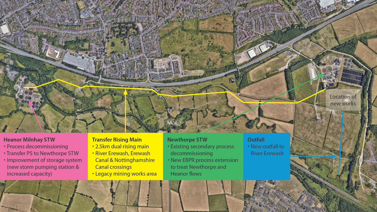 Google Maps image showing general scheme overview - Courtesy of Mott MacDonald Bentley