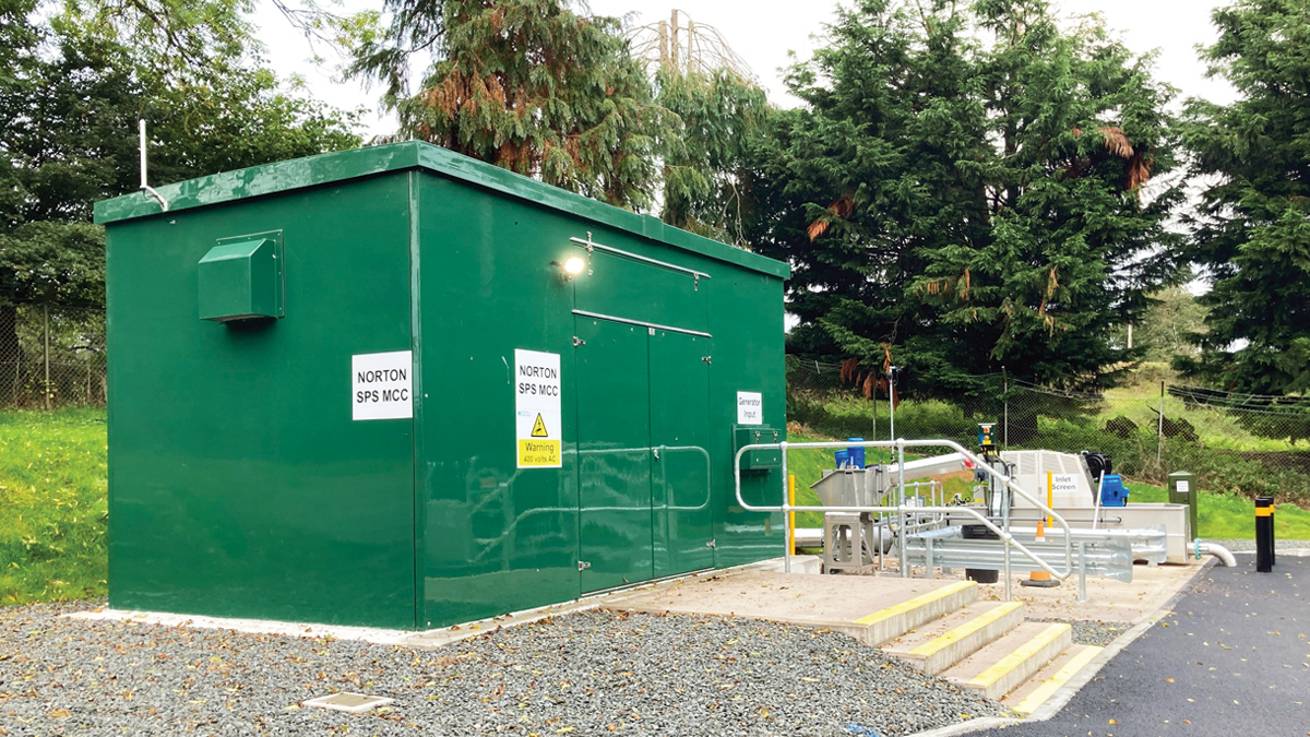 Norton SPS: MCC kiosk and Haigh Engineering inlet screen - Courtesy of Morgan Sindall Infrastructure