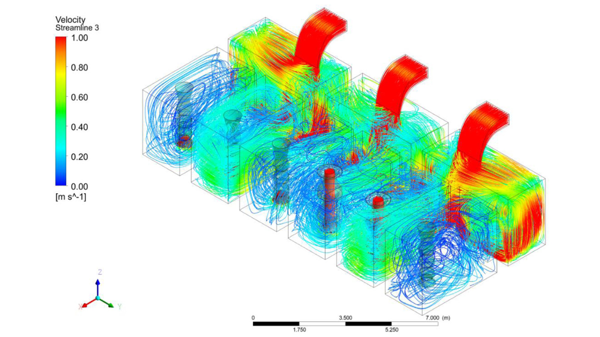 Extract from Ovingham RWPS CFD modelling report - Courtesy of MMB