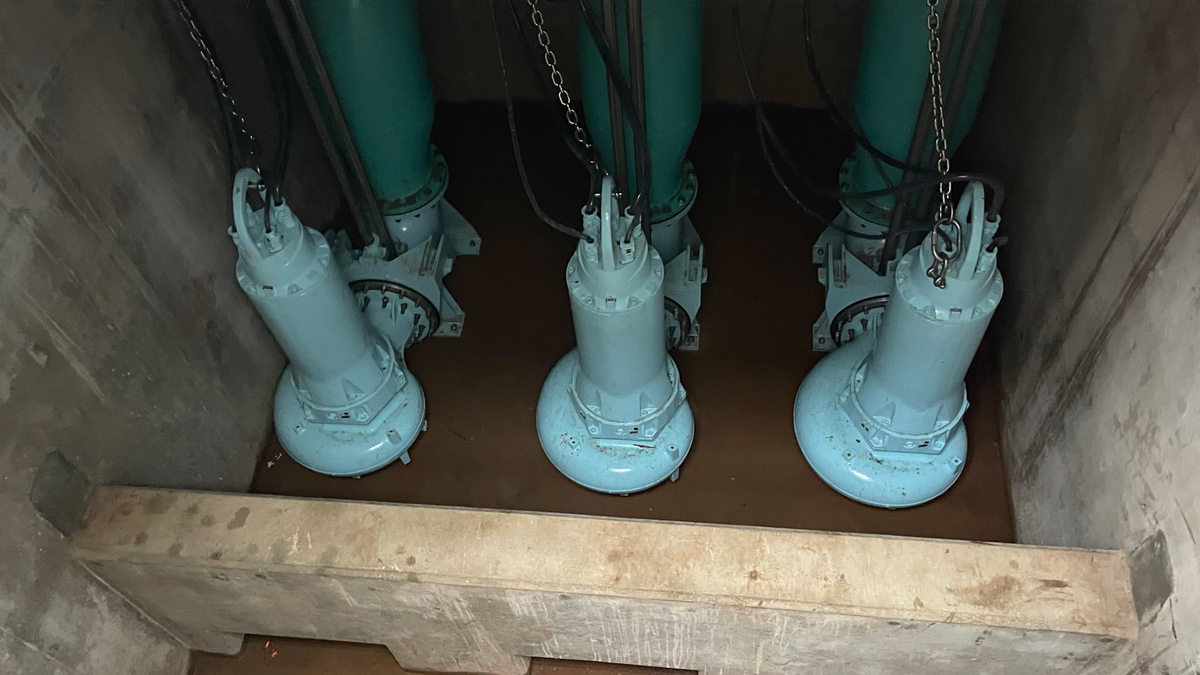 Interstage pumping station wet well - Courtesy of Galliford Try