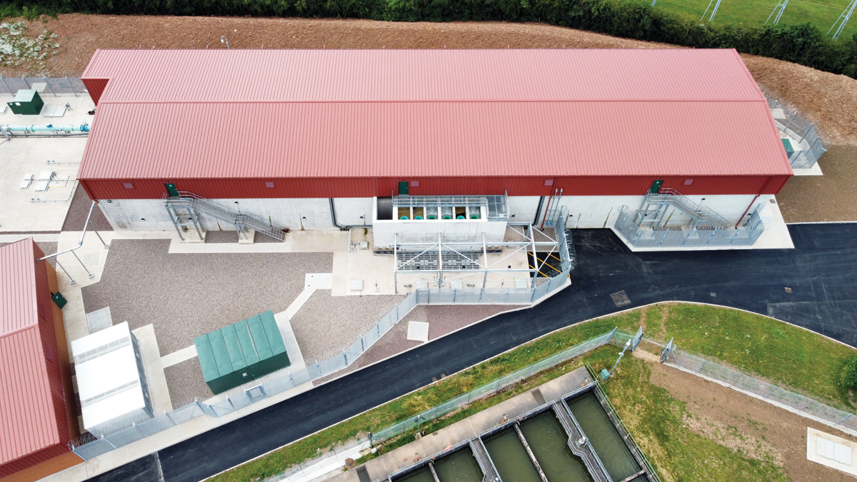 Interstage pumping station and RGF building from the north - Courtesy of Galliford Try