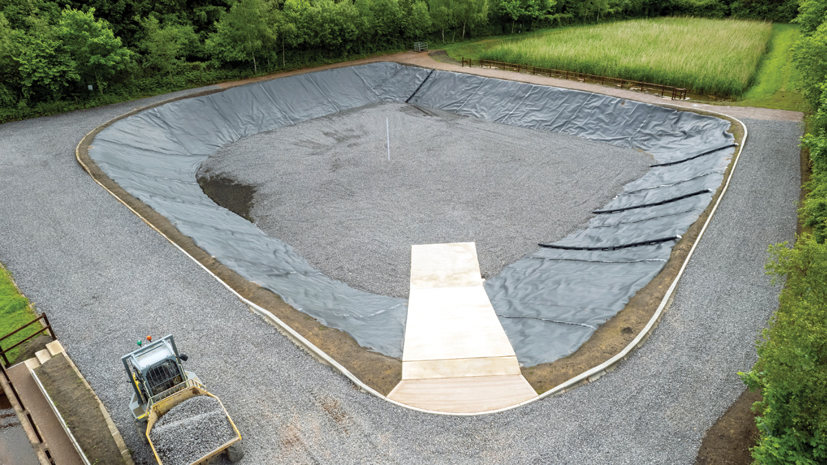 Sludge drying bed and reedbed - Courtesy of JBA Bentley