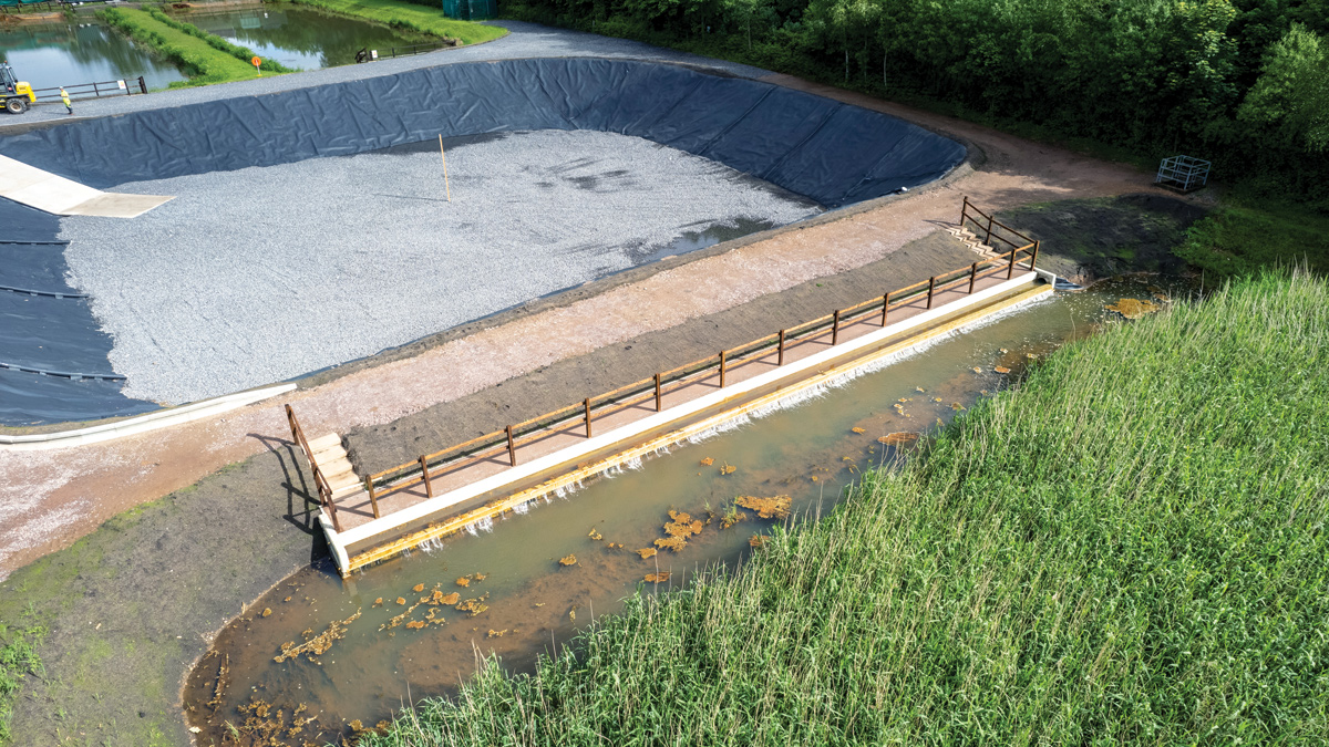 Reedbed inlet channel - Courtesy of JBA Bentley
