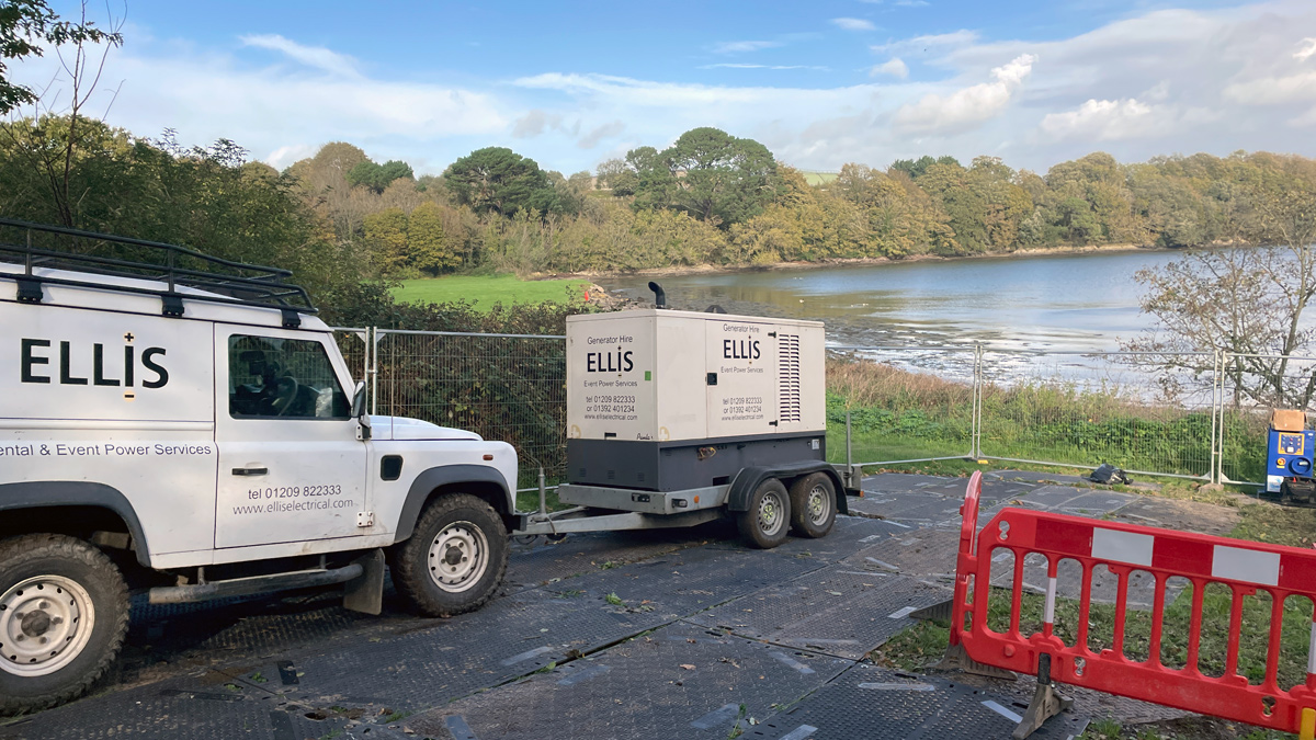 Generator delivery - Courtesy of Galliford Try