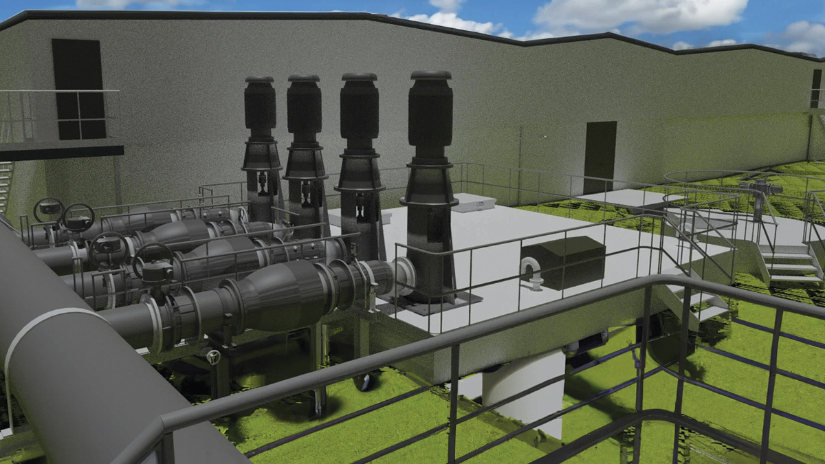 Interstage pumping station - Courtesy of Barhale Enpure Ltd JV