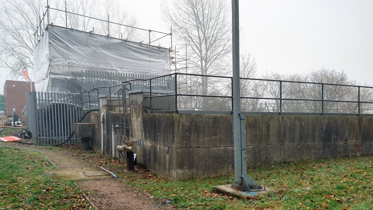 Existing contact tank - Courtesy of MMB