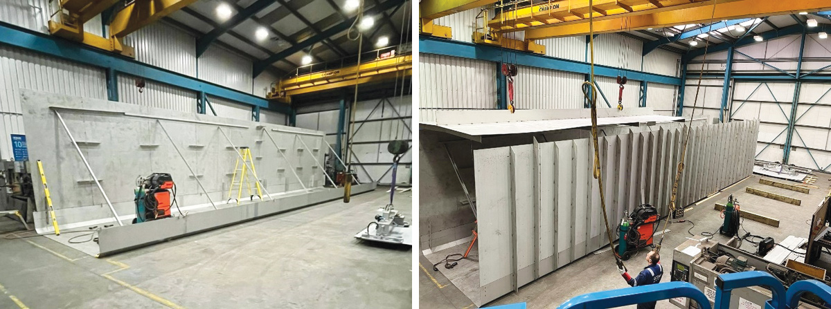 Manufacturing the tanks off-site - Courtesy of ESD