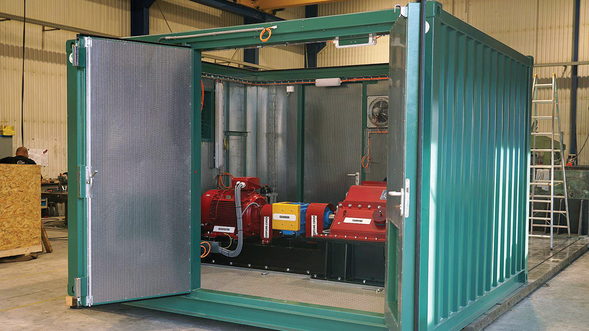 CINK Crossflow turbine installed at Hamilton WwTW - Courtesy of Scottish Water Horizons