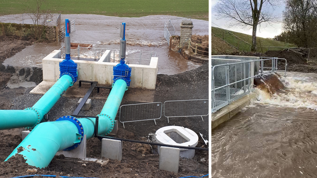 Siphons operating (January 2024) - Courtesy of MMB