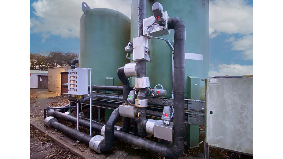AUMA Profox electric actuators installed at Welsh Water's Penybont WTW in Wales