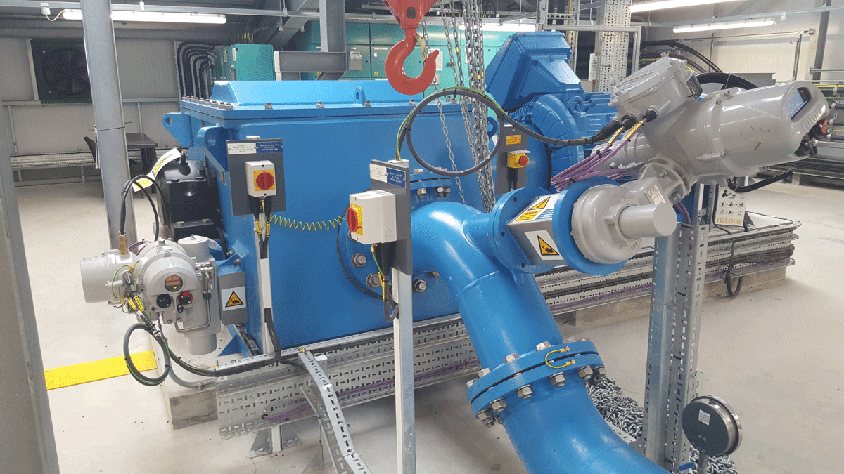 Bryn Cowlyd WTW single jet Pelton installation