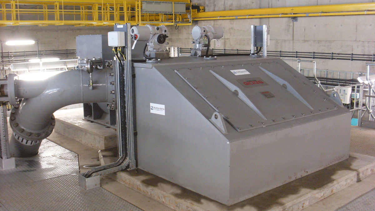 Glencorse WTW twin jet Turgo installation