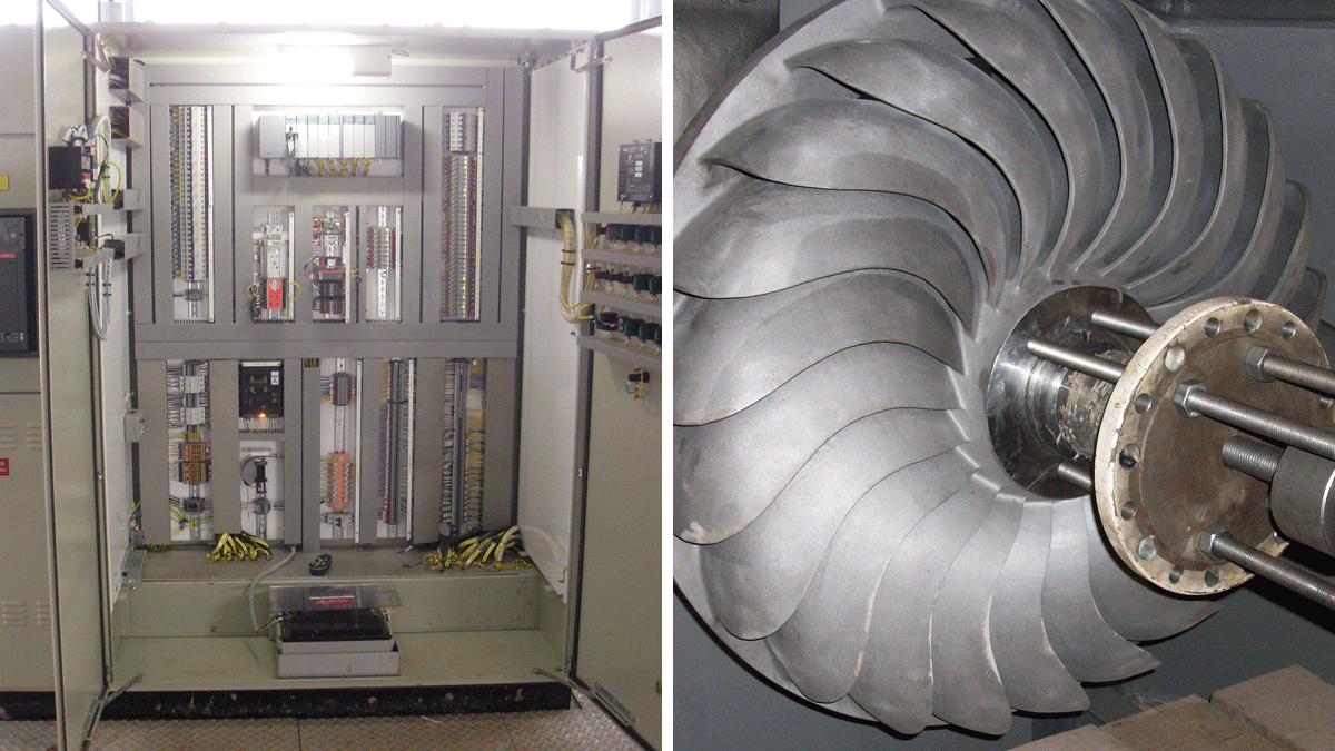 Glencorse WTW twin jet Turgo installation