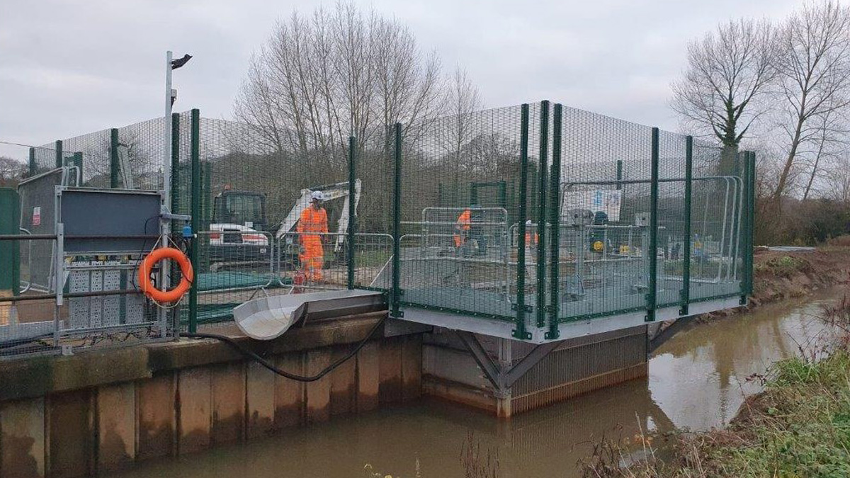 Completed GoFlo screen installation