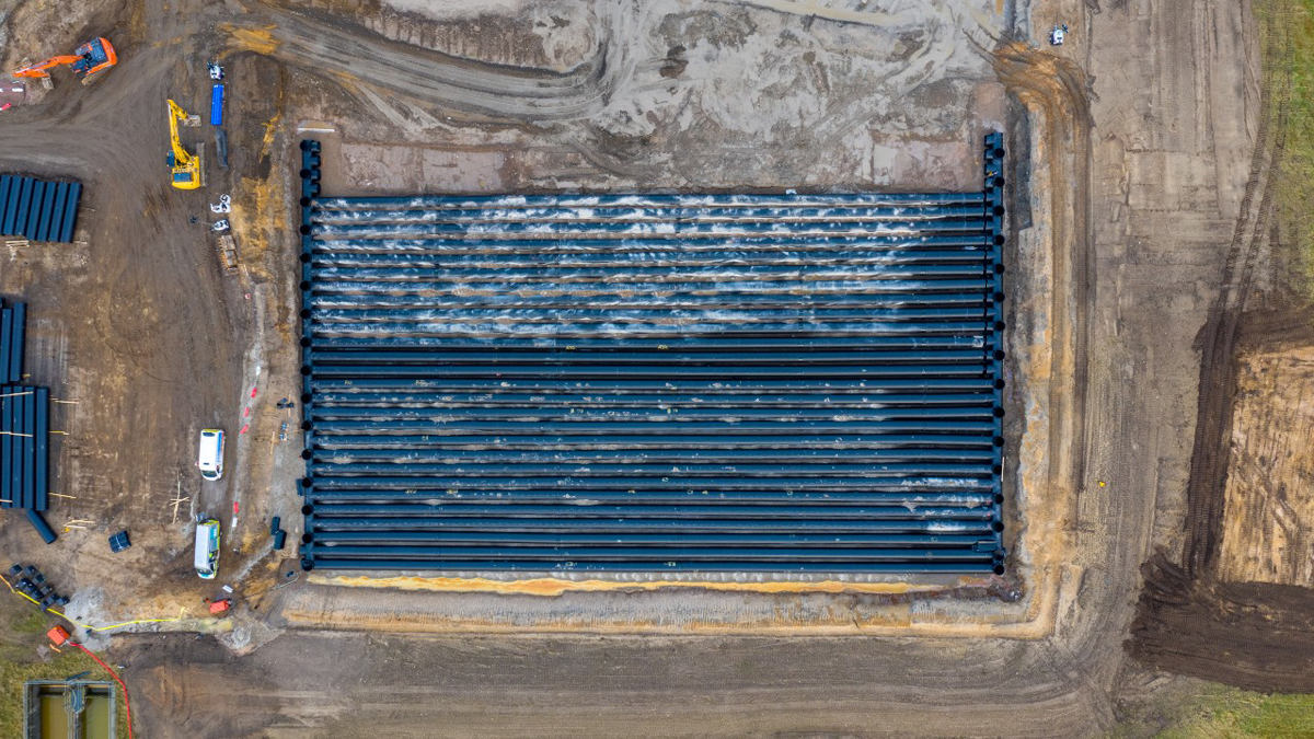 The Weholite stormwater attenuation tank