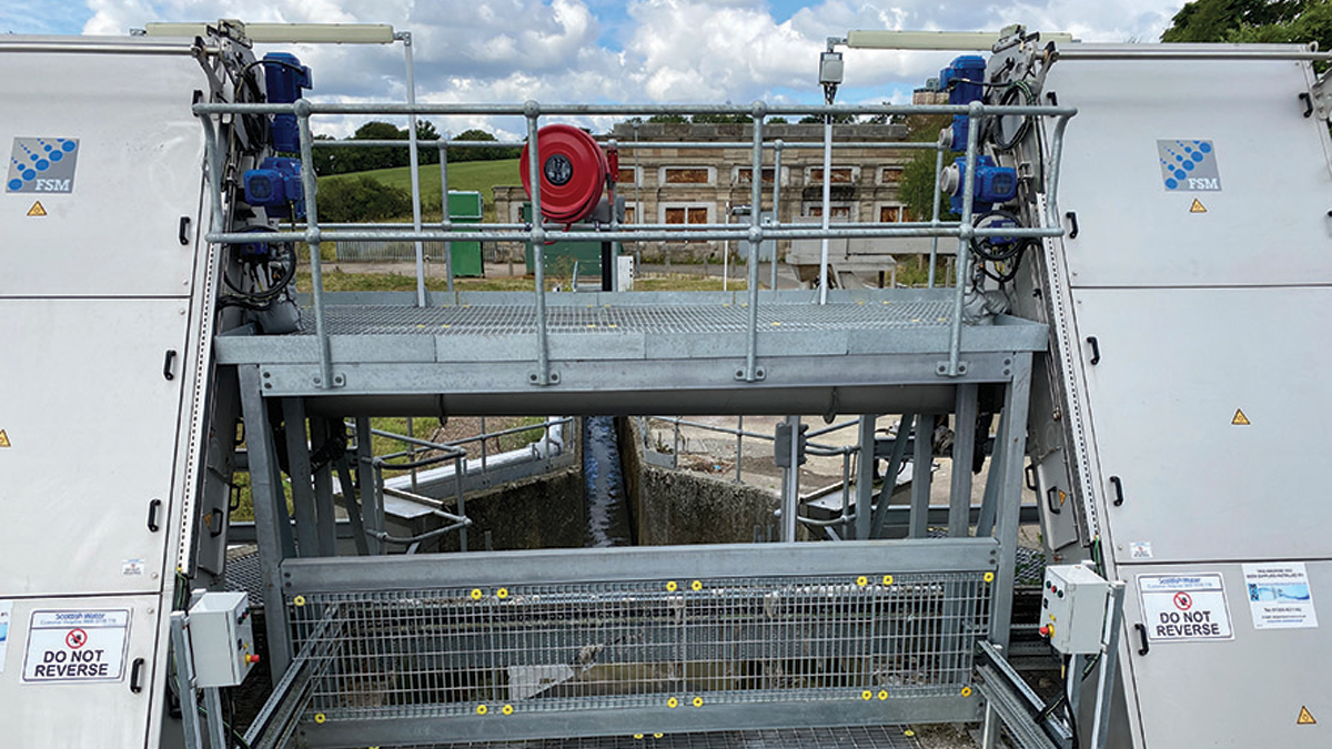 Carbarns WwTW inlet works screens