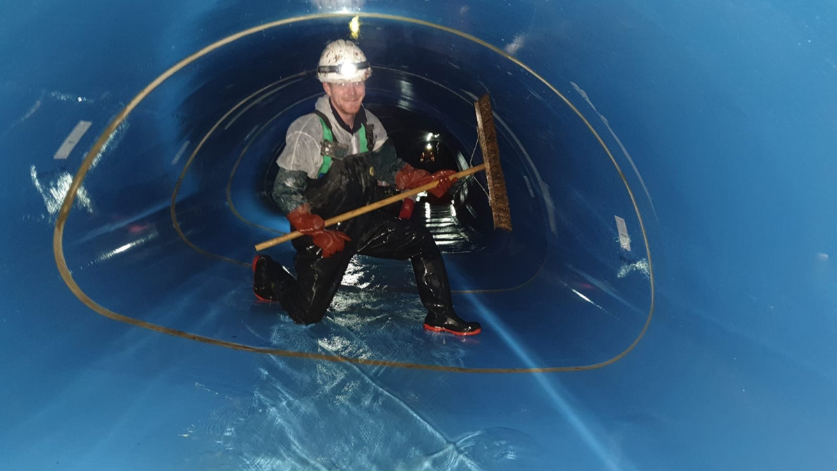 Completed installation - Courtesy of MDA Ltd